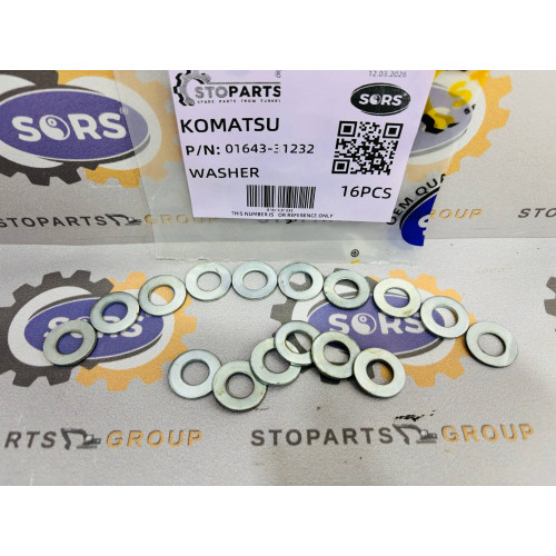 KOMATSU 01643-31232 ШАЙБА